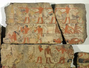 Schilderijen uit het Graf van Metjetji, uit Saqqara, Oude Rijk